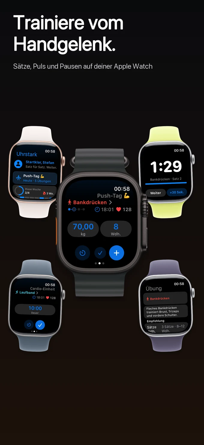 Training auf der Apple Watch