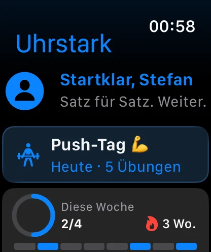 Dein Training am Handgelenk